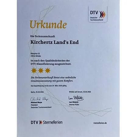 Kirchertz Land S End Дом отдыха *